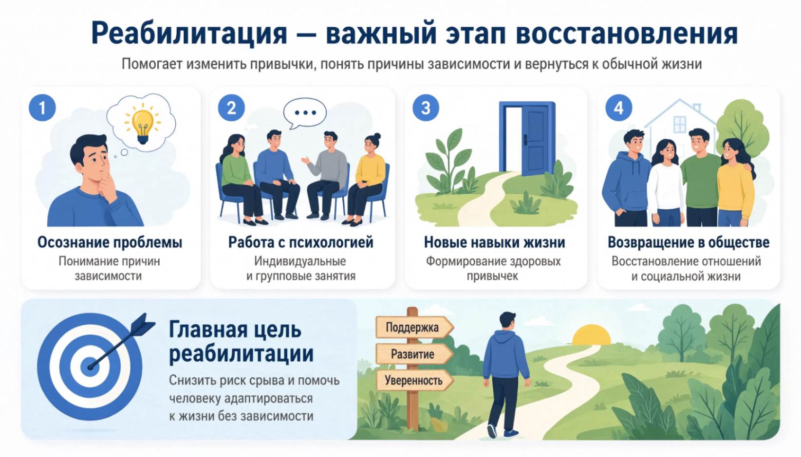 Инфографика: важный этап восстановления